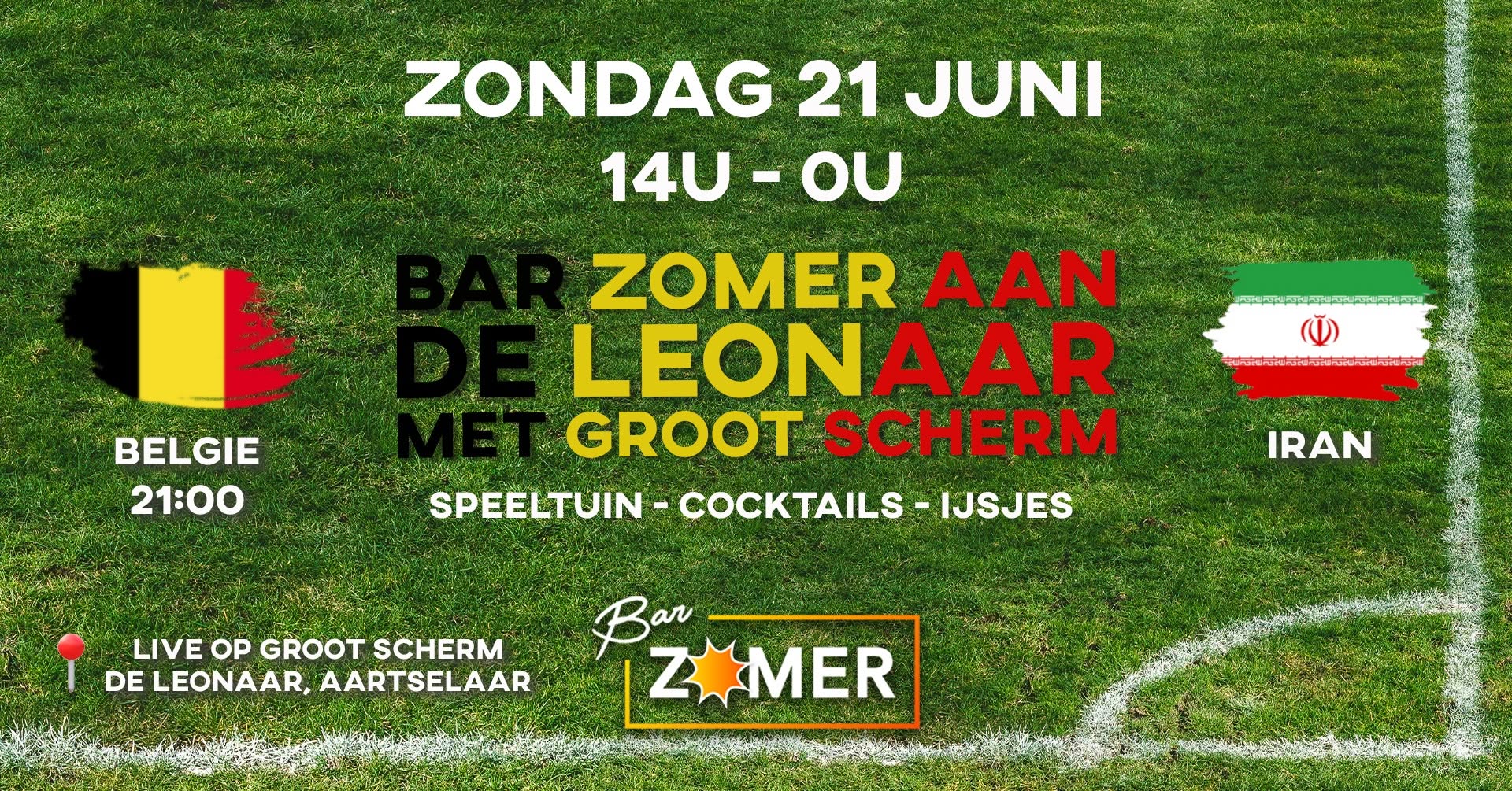 Flyer Groot scherm aan de Leonaar